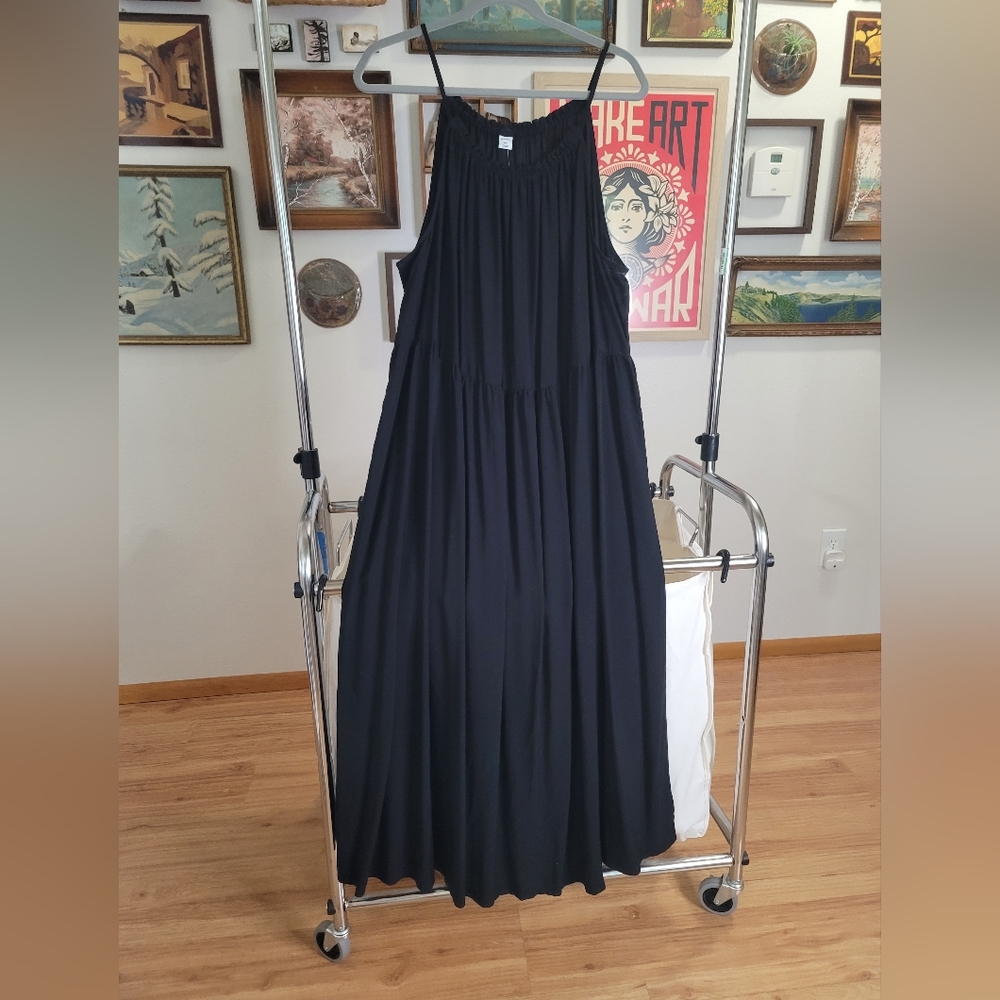 NWT Black, spaghetti strap, maxi dress. Old Navy.